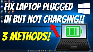 How to Fix Laptop Battery not Charging | Plugged in Not Charging (Windows 11)