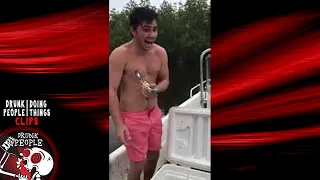 Guy Lets a Crab Pinch His Nipple | Drunk People Doing Things Clips