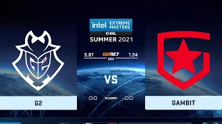 🔴  RU  Gambit vs G2  BO3  PlayOFF | IEM Summer 2021