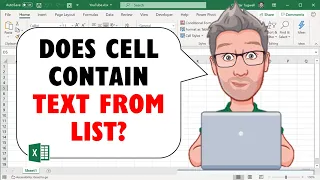 Excel: Check IF Cell CONTAINS TEXT From LIST