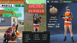 World Biggest Hacker In My Match 41 kills Hacker In BGMI