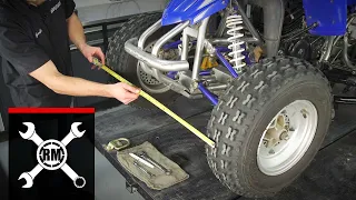 ATV Wheel Alignment - The Easy Way to Adjust the Toe & Align the Front End
