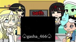 Ennead react to Seth is random gasha tik tok 🍭♡