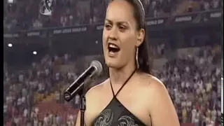 NZ National Anthem - 2008 World cup ENG VS NZ semi finals - Cherrilee Fuller