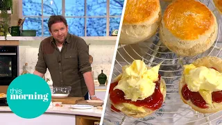 Jam First or Cream First? James Martin's Perfect Scones Recipe | This Morning