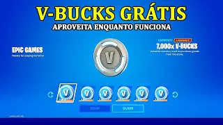 COMO GANHAR V-BUCKS GRÁTIS TODOS OS DIAS NO FORTNITE (FUNCIONANDO)