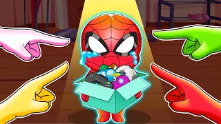 SPIDER-MAN BABY SAD STORY-My Friends Please Do Not Shun Me - Marvel's Spidey and his Amazing Friends