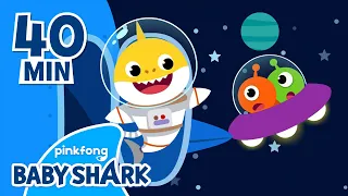 Baby Shark Went to Space! and More | Earth Day with Baby Shark | +Compilation | Baby Shark Official