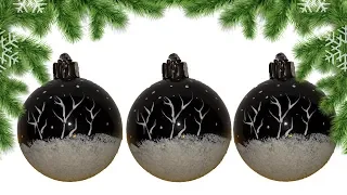 DIY Christmas Baubles.Christmas bauble decoration ideas.Baubles painting