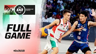 Hungary 🇭🇺 vs Thailand  🇹🇭 | Men | Full Game | FIBA 3x3 U18 World Cup 2023