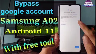 Frp Bypass Samsung A02 || Samsung A02 Frp Bypass Android 11 U3