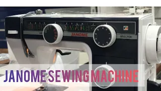 How to use a sewing machine/JANOME 393 SEWING MACHINE