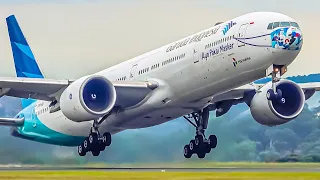 CLOSE UP Takeoffs and Landings | 777 A350 747 A380 | Melbourne Airport Plane Spotting