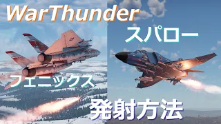 warthunder 設定、スパロー、フェニックス発射方法の初心者向け解説【ゆっくり】【PC、PS共通】