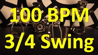 100 BPM - Swing 3/4 - 60s Ballad - Drum track - Metronome - Drum Beat