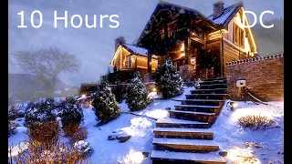 Winter Blizzard Sounds for Sleeping in Vacation Home | Howling Winds & Blowing Snow for Studying