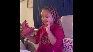 Opening gifts Christmas morning Indy’s reactions are so cute and funny #indybugg1