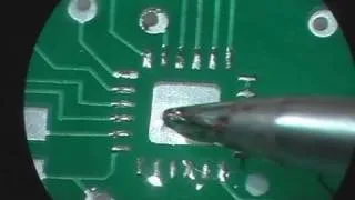 How to Solder QFN MLF chips Using Hot Air without Solder Paste and Stencils