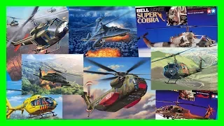 Revell and Tamiya Helicopters in 1:72, 1:100 and 1:144 scales