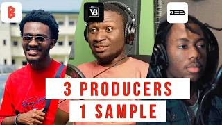 3 PRODUCERS 1 SAMPLE | 3 AFROBEAT PRODUCERS FLIP THE SAME SAMPLE (ft. @VeshBeats & @JEBJOSH)