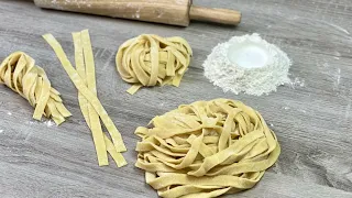 VOICI COMMENT FAIRE DES PÂTES FRAICHES MAISON SANS MACHINE 🍝 Deli Cuisine