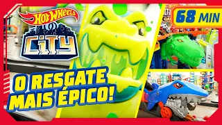 ALERTA! 🐲💥🦖OS MONSTROS MAIS FEROZES DE DRAVEN ATACAM A HOT WHEELS CITY | Hot Wheels Em Português