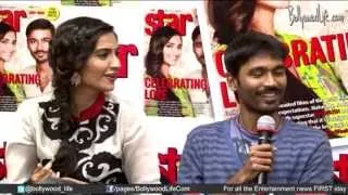 Sonam And Dhanush at the launch of Magzine Star celebrating Love