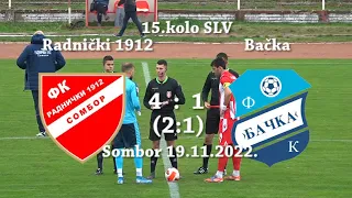 High list  - 15. kolo SL Vojvodina FK "Radnički 1912" - FK "Bačka" 4 : 1 (2:1)