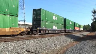 NS 204 high Priority Containers and pigs by CP Sewell 9-11-21 trackspeed