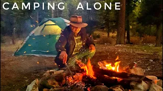 Autumn Solo Camping! Camp Cooking Biscuits & Gravy