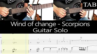 WIND OF CHANGE - Scorpions: SOLO guitar cover + TAB