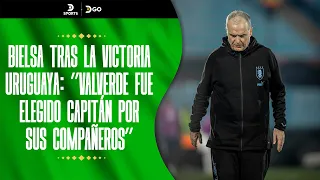 Marcelo #BIELSA tras la victoria de #URUGUAY: "#VALVERDE fue elegido capitán por sus compañeros"