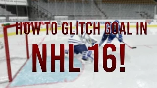 NHL 16: How To Score Every Time In NHL 16 (NHL 16 Glitch Goal Tutorial!)