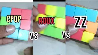 cfop vs roux vs zz method