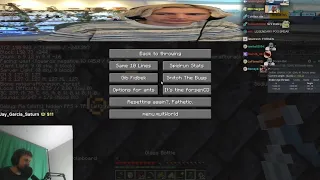 xQc Turns Into a MADMAN Watching Forsen Minecraft Speedrun