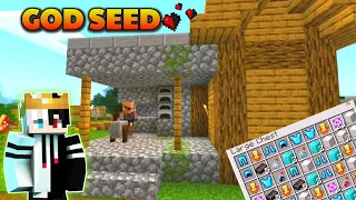 4 VILLAGE At Spawn 💥 & 5 BLACKSMITH 🤩 | God SEEDS For Minecraft Pe 1.20+ [hindi] Ancient city 🏙️