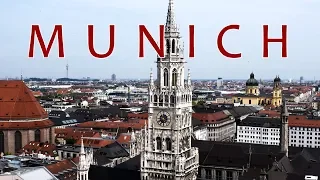 Munich in 4K, Germany. Panoramic view from the tower of St. Peter's Church. Панорама Мюнхена.