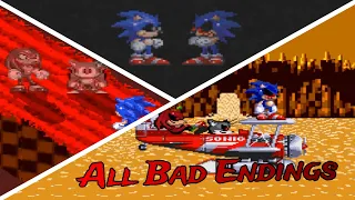 All Bad Endings - Sonic.Exe Nightmare Beginning #3