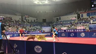 hou yingchao(侯英超)4:0wang chuqin(王楚钦)in the finals of china national pingpong Championships