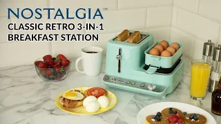 CLBS3AQ | Nostalgia Classic Retro 3-in-1 Breakfast Station
