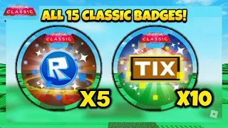 How to get ALL 15 *THE CLASSIC* BADGES (10 Tix & 5 Token) in A Dusty Trip! [ROBLOX]
