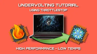 Undervolt Your Laptop Now for Lower temps and higher performance! MSI GF65 / HELIOS 300 🔥