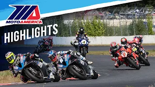 MotoAmerica Medallia Superbike Race 1 Highlights at Brainerd 2023