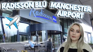 Come with us to the Radisson BLU Manchester Airport | Executive Lounge  Runway View 2024 | MISS BOUX