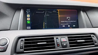 Установка CarPlay BMW F10 NBT + камера + SLI / CarPlay BMW F10 NBT + rear camera + 8TH retrofit