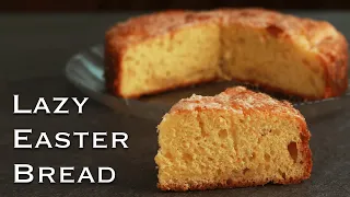 Lazy Easter Sweet Bread (No-Knead, No-Shape)