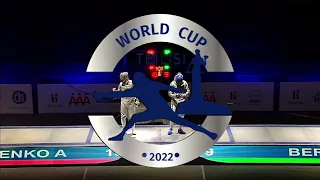 Tbilisi 2022 Sabre Team Men Piste Podium P3 ITA vs RUS