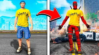 Jeffy Becomes DEADPOOL in GTA 5!