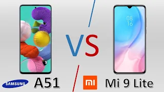 مقارنة Samsung A51 vs Xiaomi Mi 9 Lite