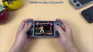 ANBERNIC RG 35XX H Retro handheld consoles: games and demonstration of extended features